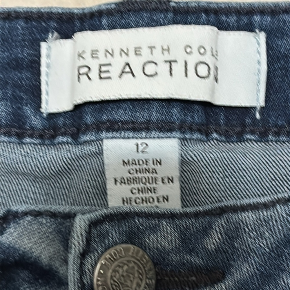 Kenneth Cole Reaction Blue Patchwork Straight Leg… - image 4